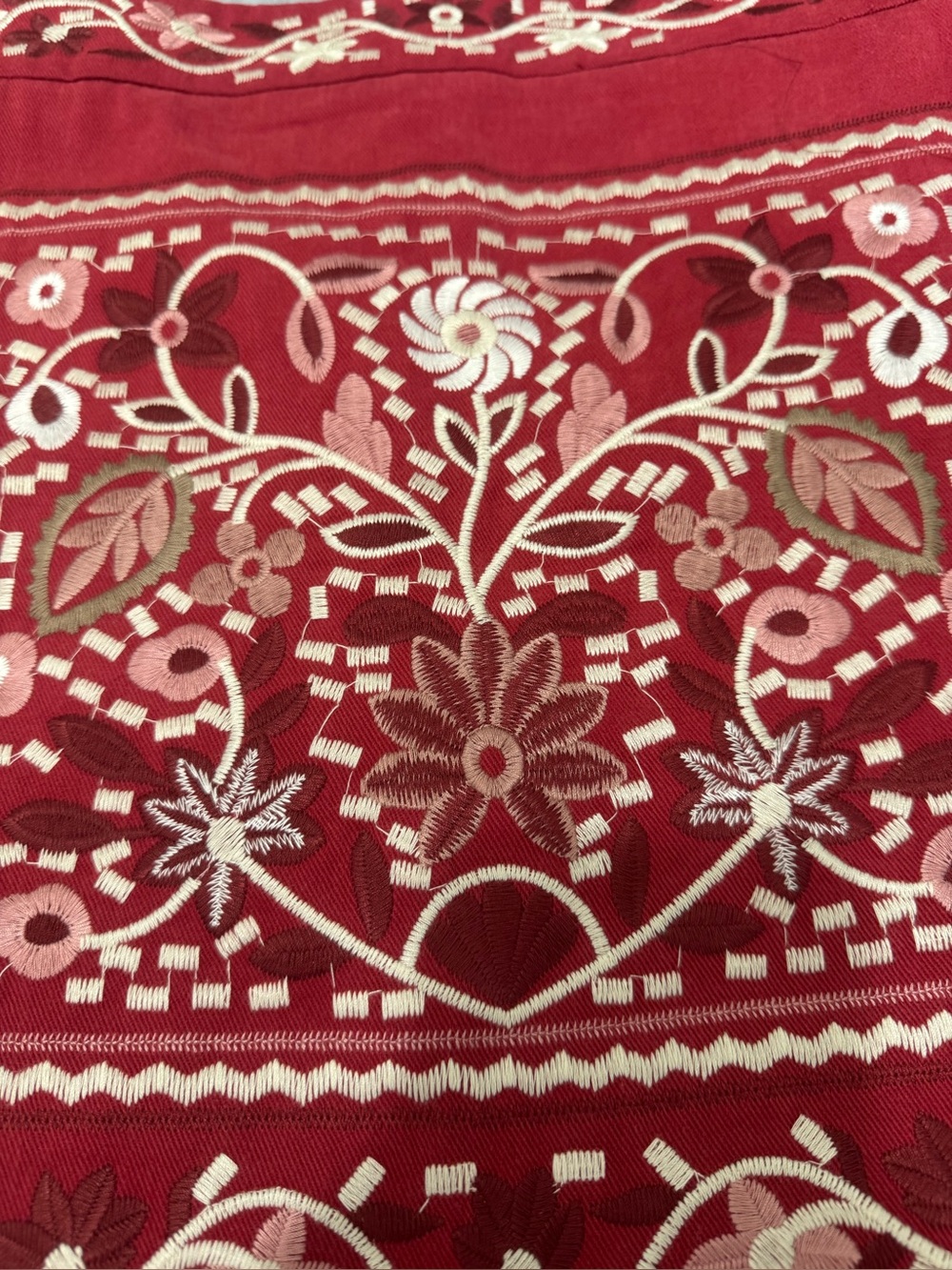 NWT Alter’d StateWomen Embroidered Boho Western Folk Festival Red Skirt Large - Picture 6 of 14